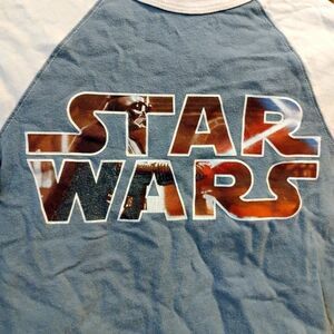 Gymboree Boys Star Wars Graphic Long Sleeve Baseball Tee Raglan Sleeve Size S